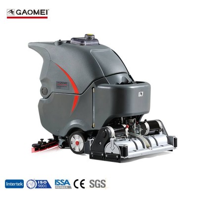 China Top Brand Rechargeable Walk Behind Scrubber Dryer Floor Sweeping Machine Gm65Rbt Used For Tennis Court